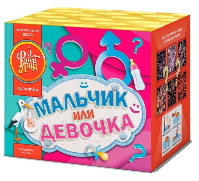 Мальчик или девочка М Фейерверк купить в Сочи | sochi.salutsklad.ru